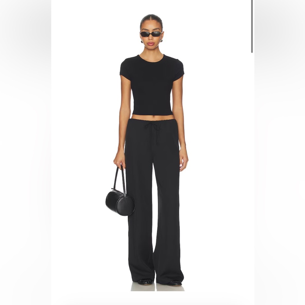 NWT- ALL THE WAYS Louisa Drawstring Pant in Black